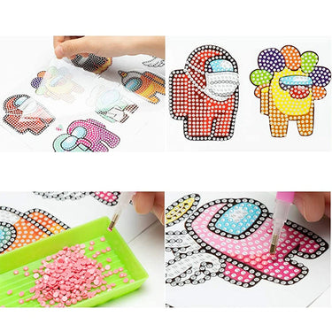 Pegatinas ShinyGem | Diversión mágica de manualidades - Pintura de diamantes 5D para niños